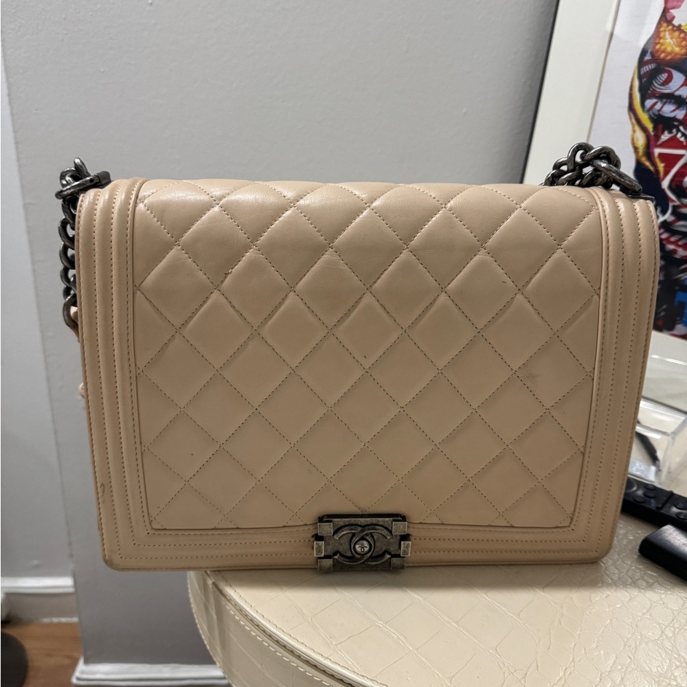 Chanel Lambskin Large Boy Bag